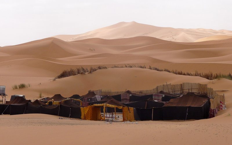 Exclusive private desert camp in Morocco