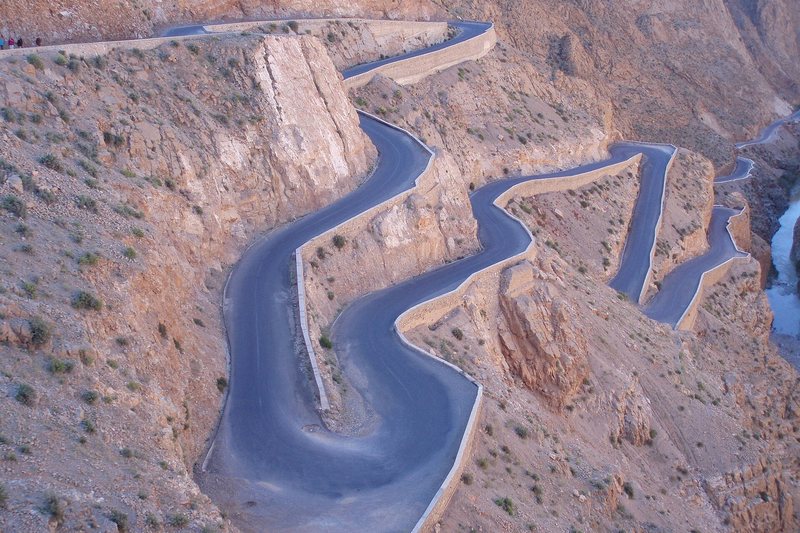 Enduro riding in the Atlas Mountains Morocco